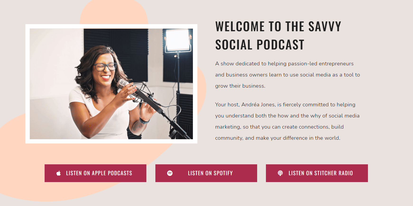 Podcast – OnlineDrea Social Savvy