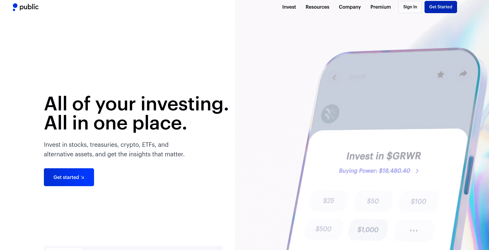 Passive income app: Public