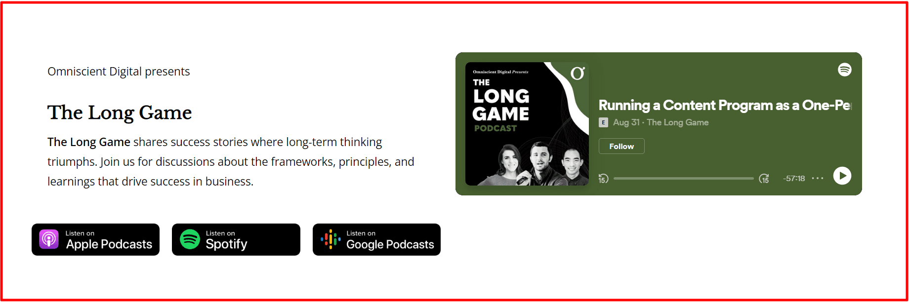 The Long Game - Omniscient Digital