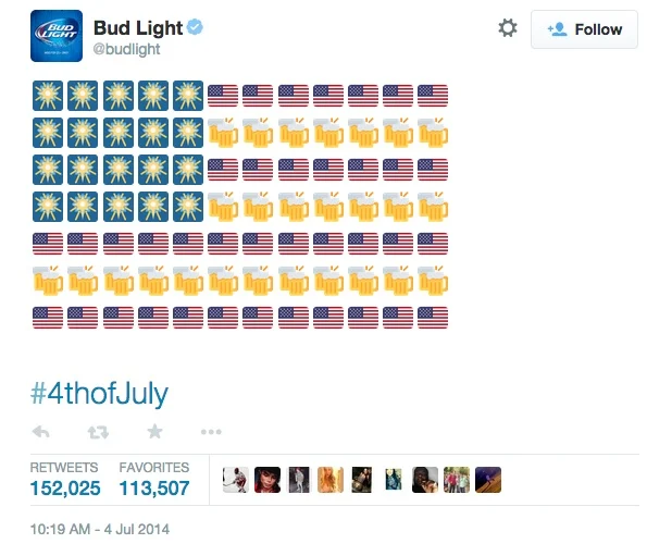 Bud light emoji marketing