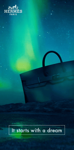 Hermes Paris banner ad