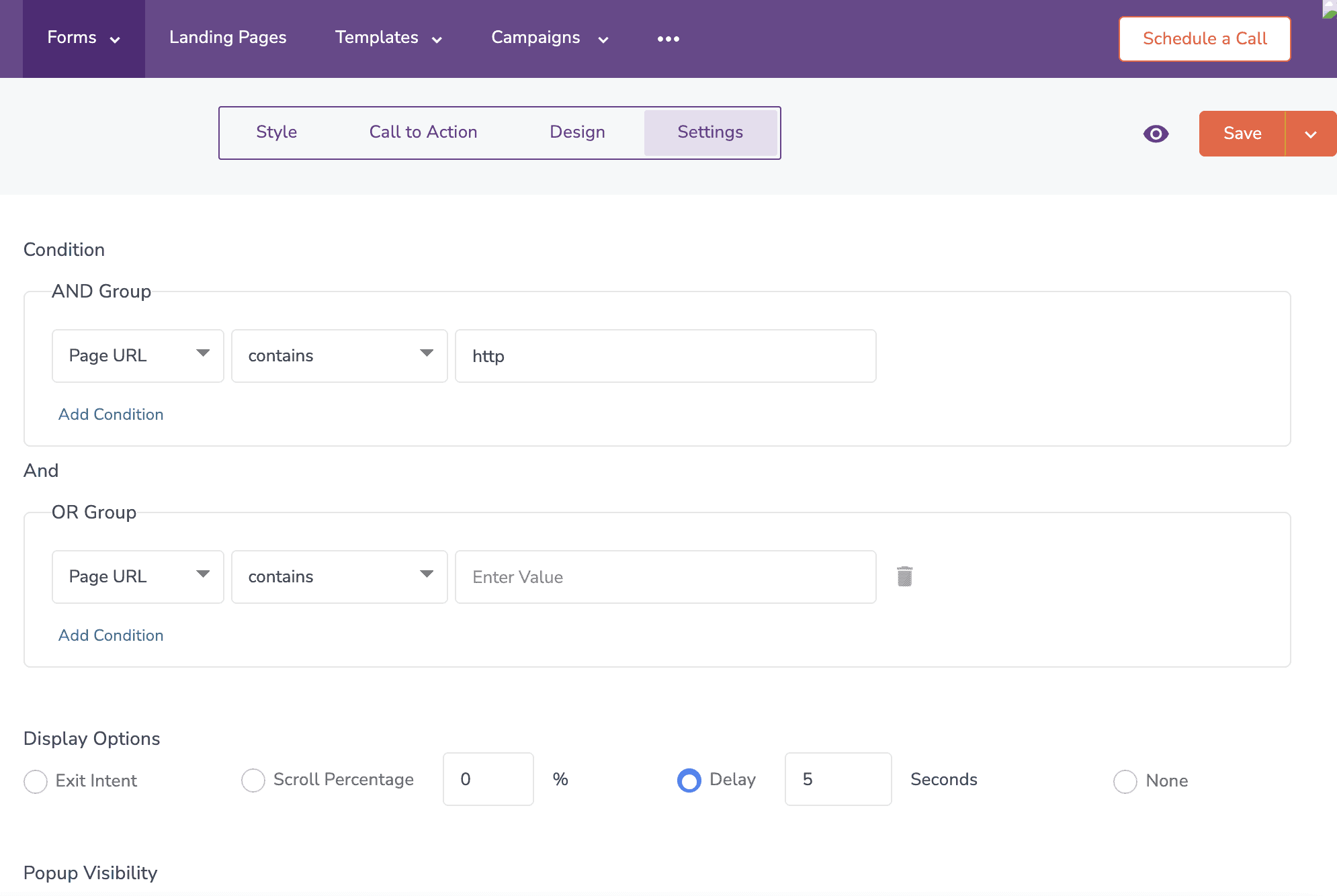 EngageBay-form-settings