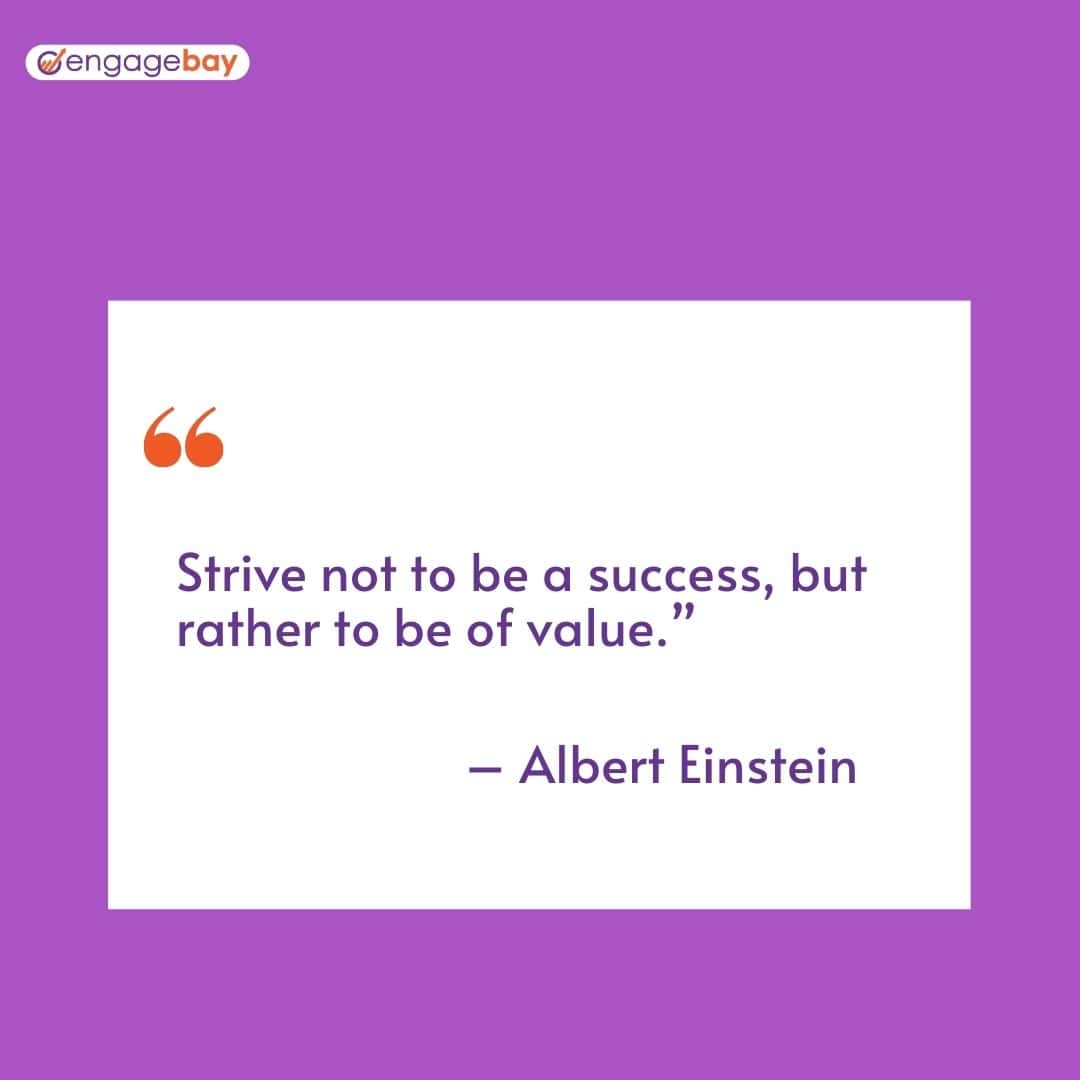 quote by Albert Einstein to inspire CRM reps