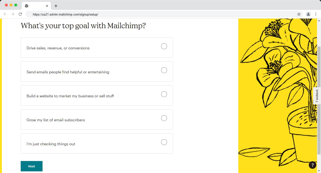 Mailchimp UI