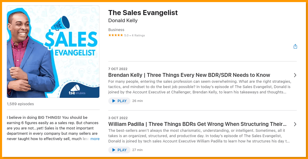Sales Evangelist Podcast