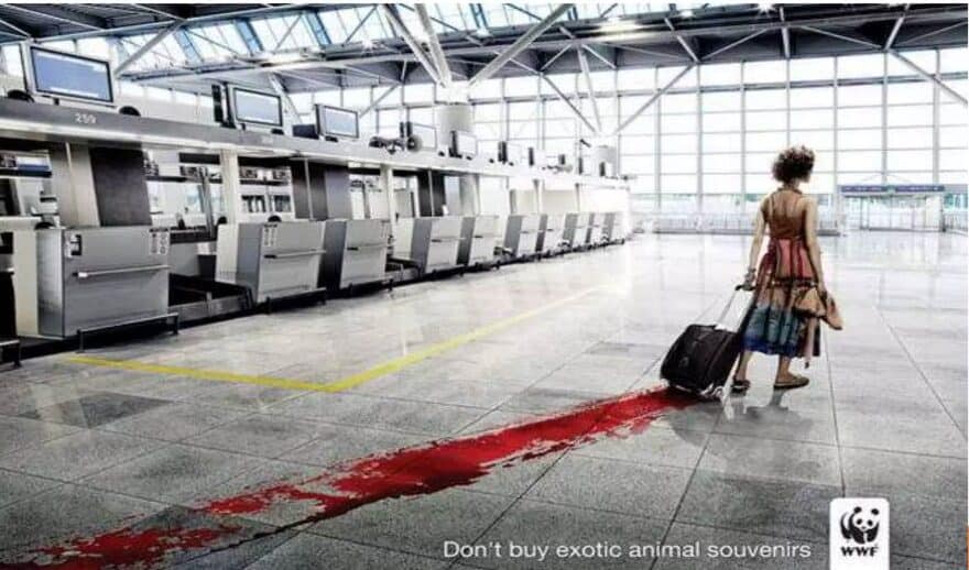 WWF exotic animals advocacy ad