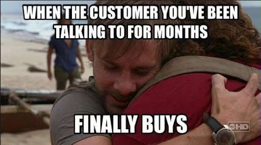 when customer buys meme