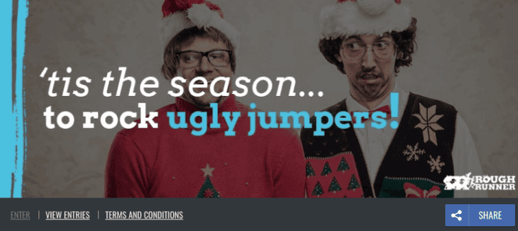Rough Runner's Ugly Jumper holiday contest