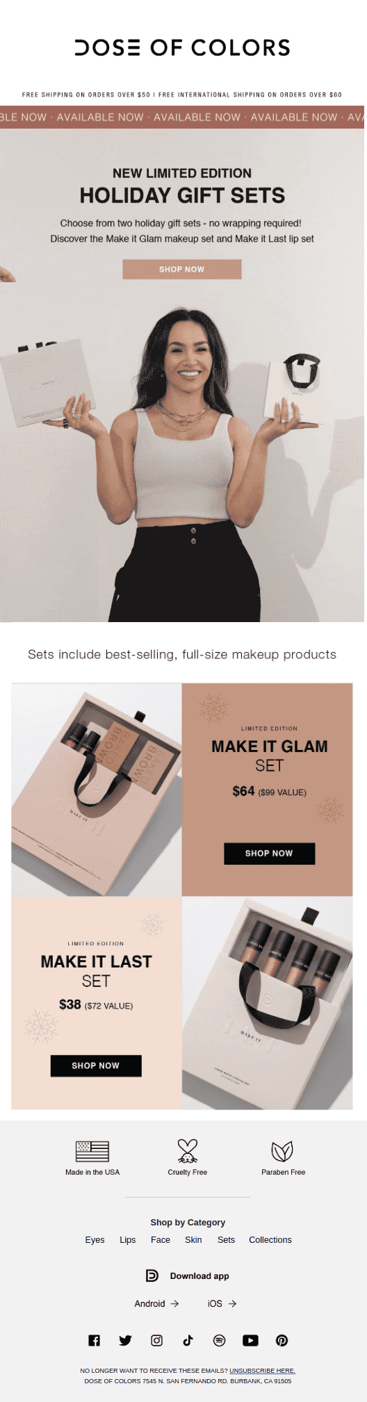 Dose of colors offer email