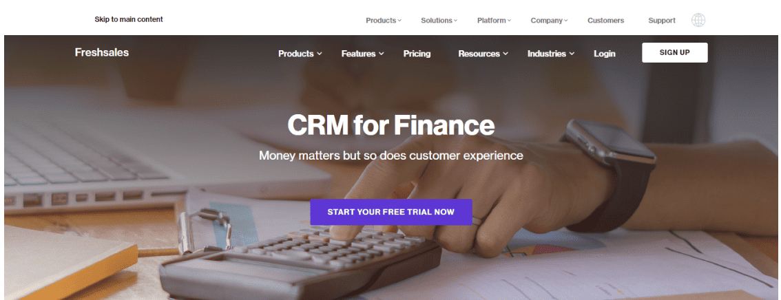 Freshworks’ CRM for Finance
