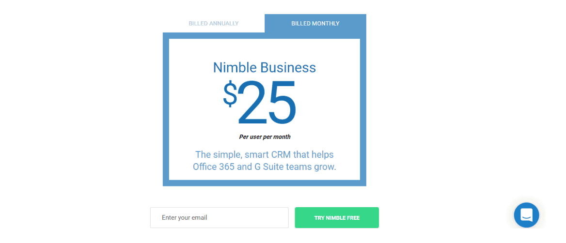 Nimble pricing