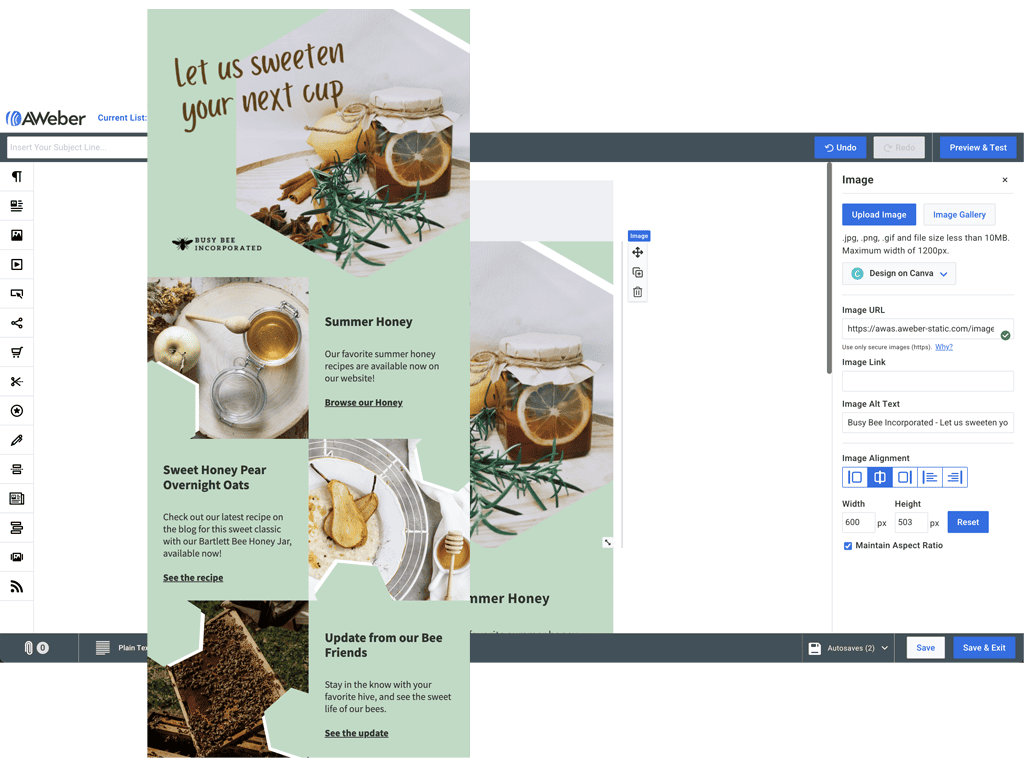 AWeber email marketing