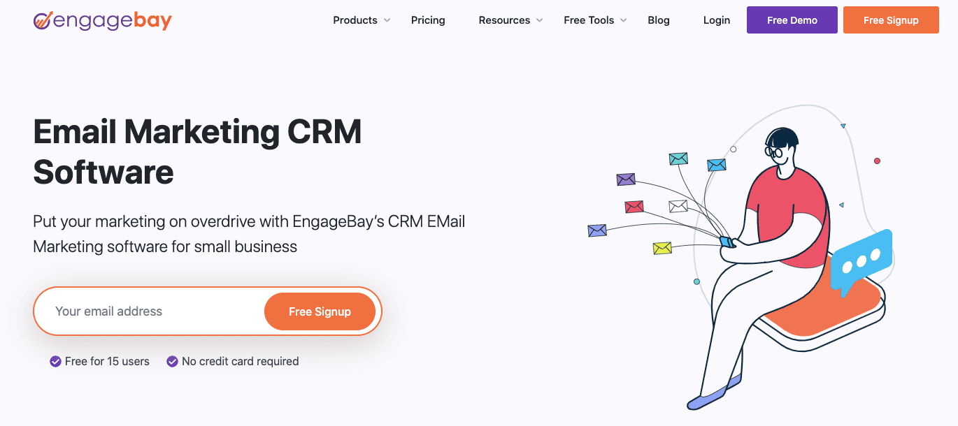 EngageBay email marketing software for eCommerce