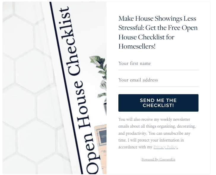Sample Real Estate Lead Magnet from Refined Rooms LLC