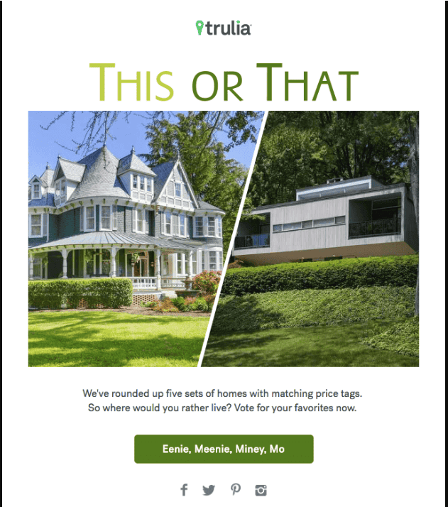 Real Estate Creative Email by Trulia