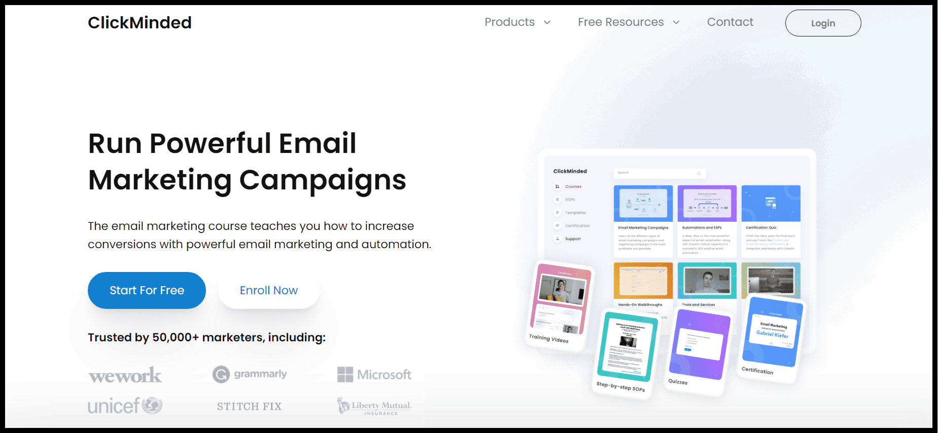 clickminded email course