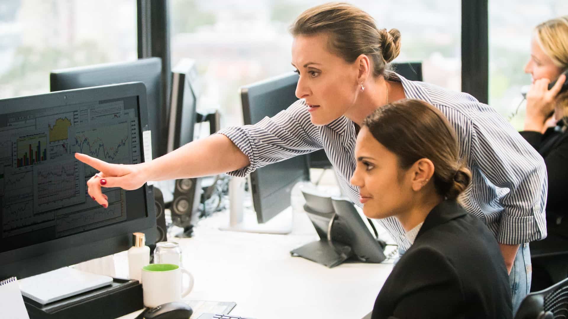 Image depicting mentorship in the workplace