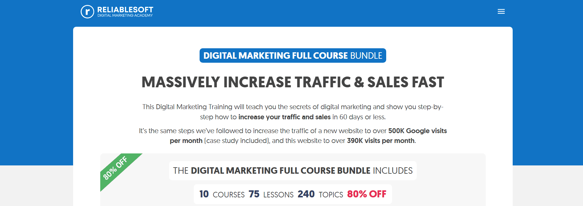 reliablesoft marketing course