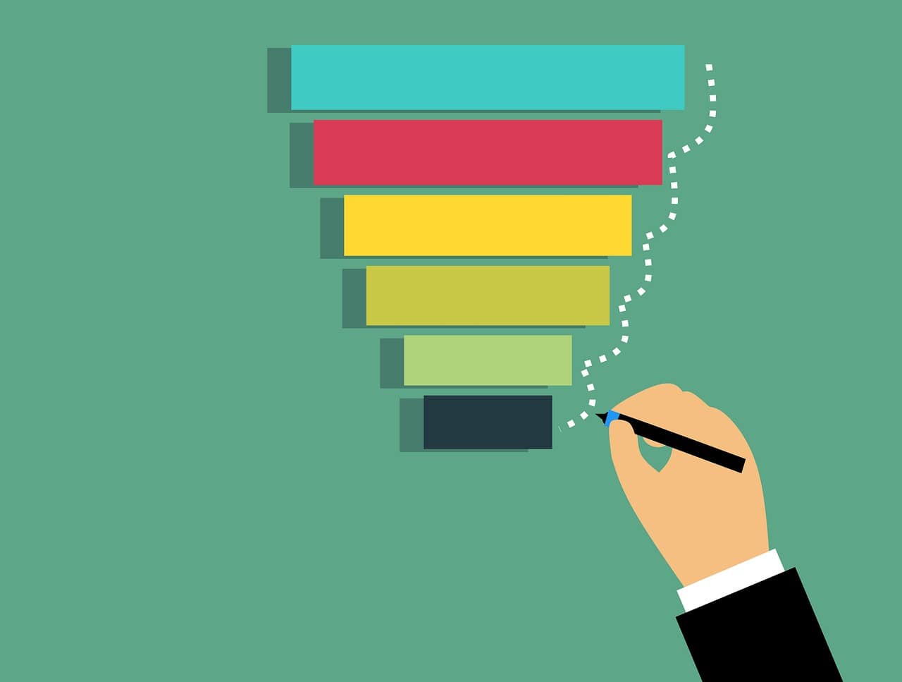 Pixabay illustration of sales funnel