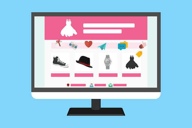 depiction of a website page