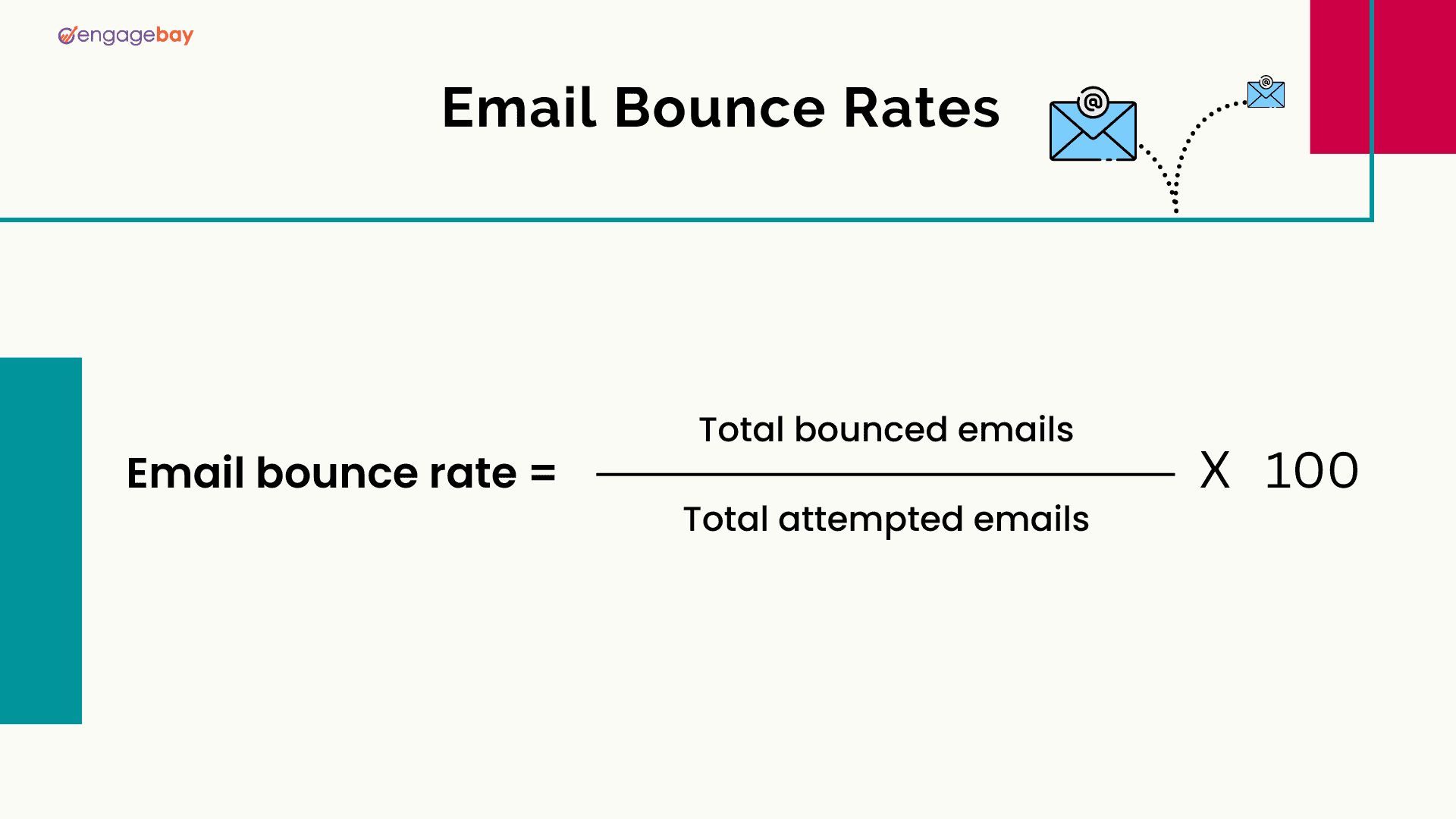 Email bounce rate formula 
