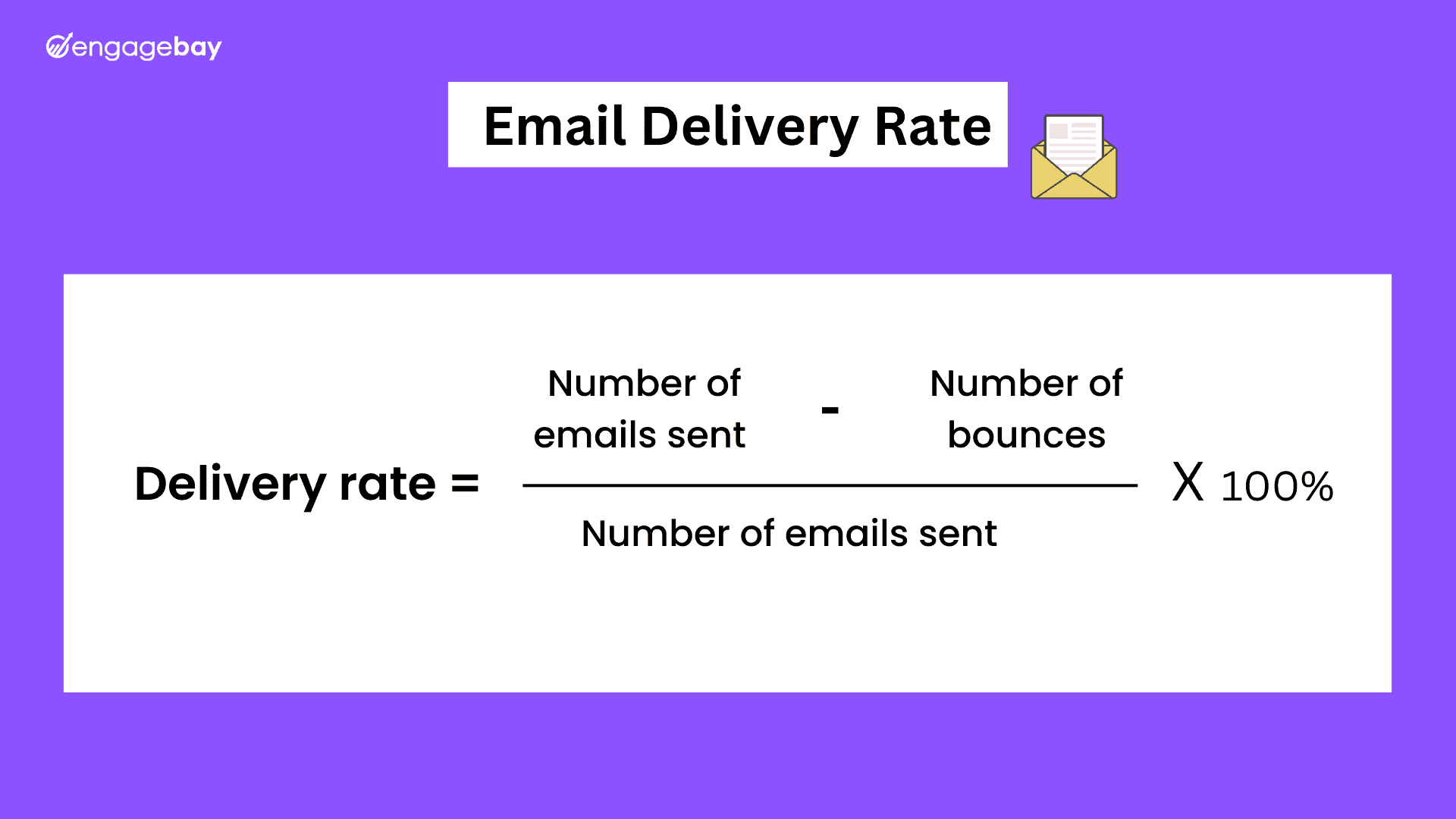 Email delivery rate formula 