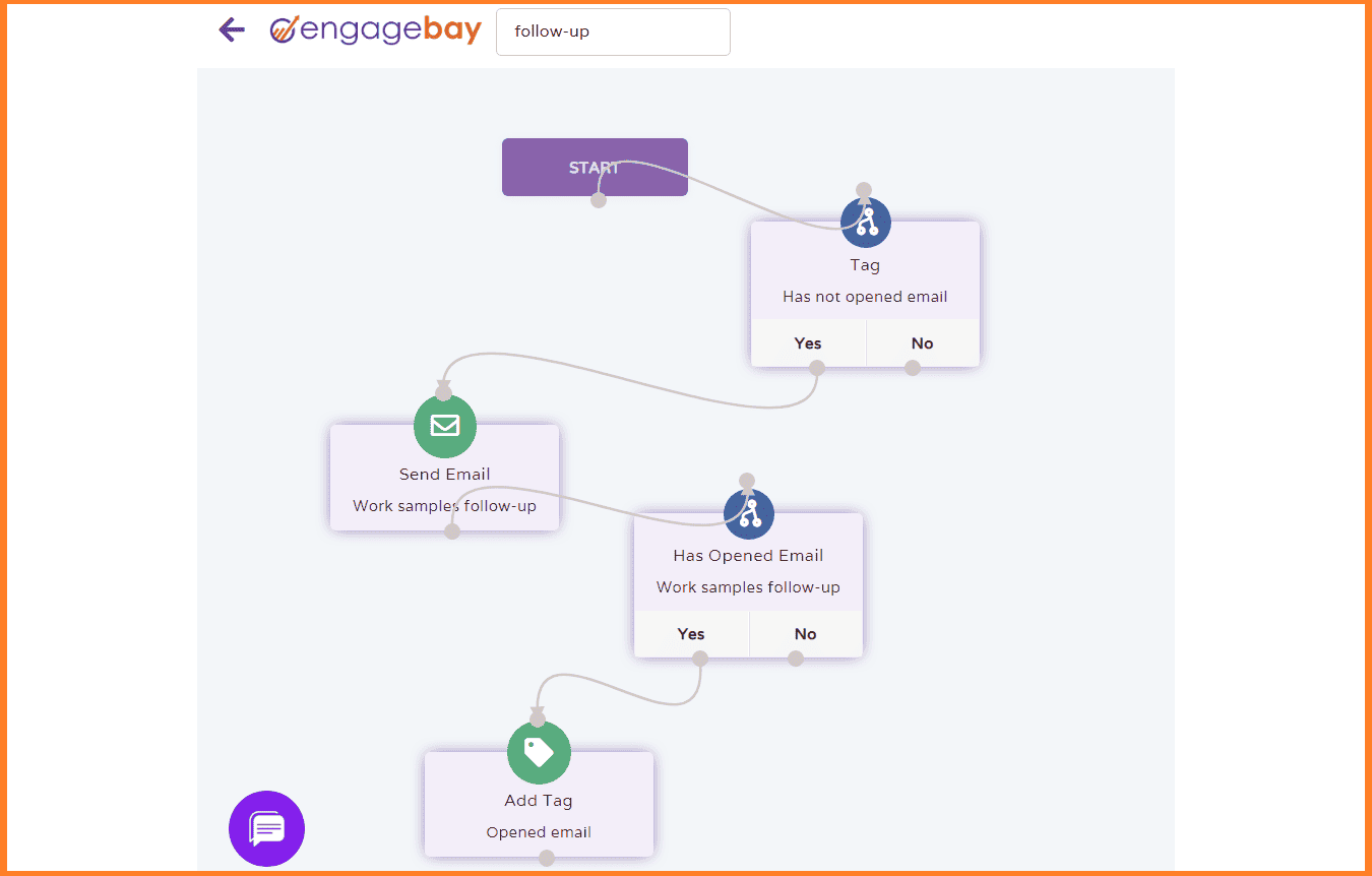 EngageBay workflow automation software