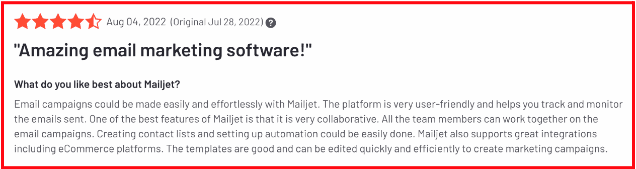 Mailjet review