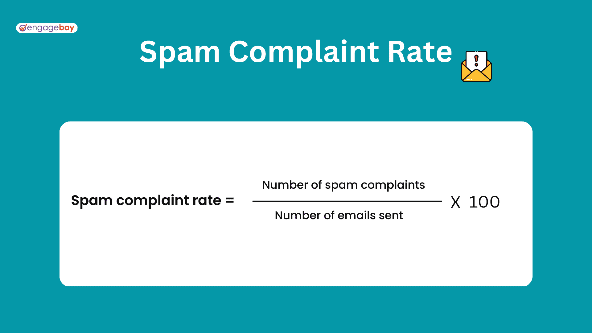 Spam complaint rate formula 