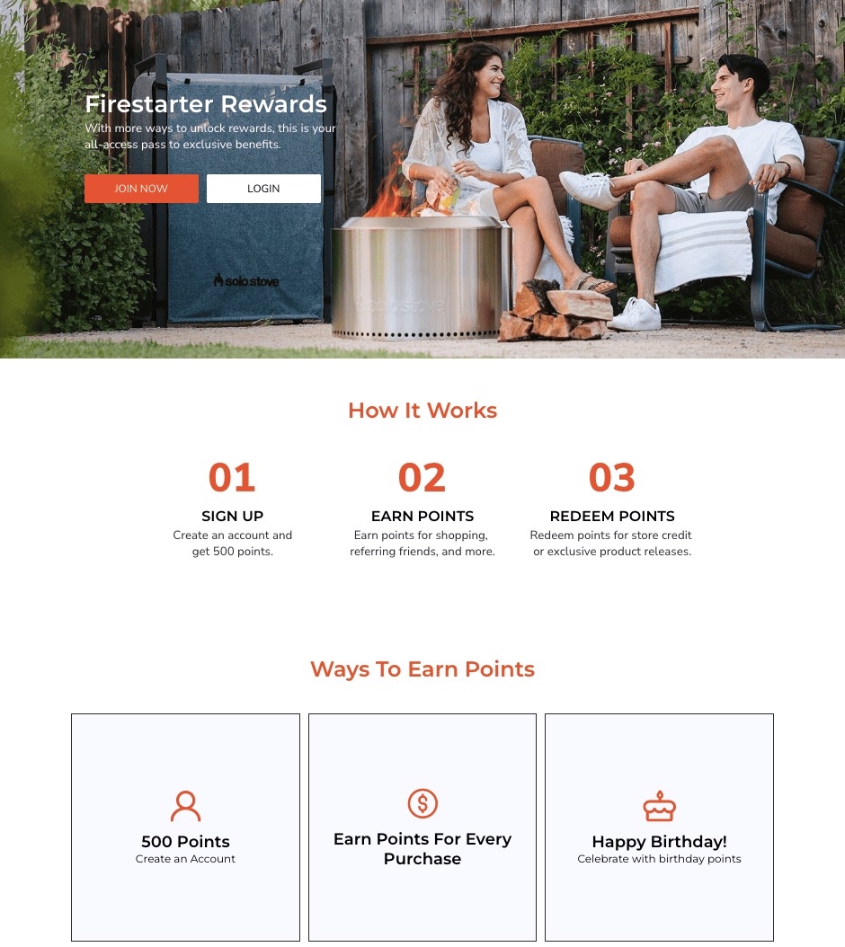 Start a loyalty program for customers