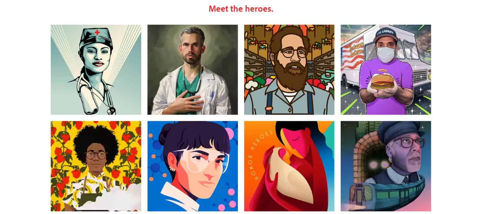 Adobe Meet The Heroes campaign