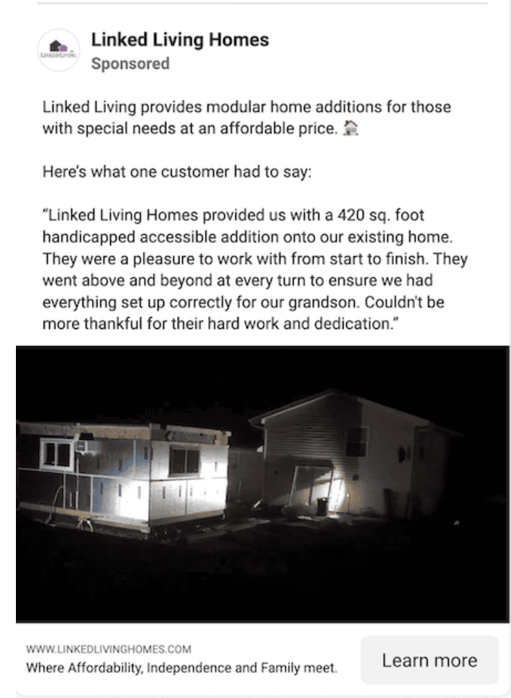 Linked Living Homes - success stories examples