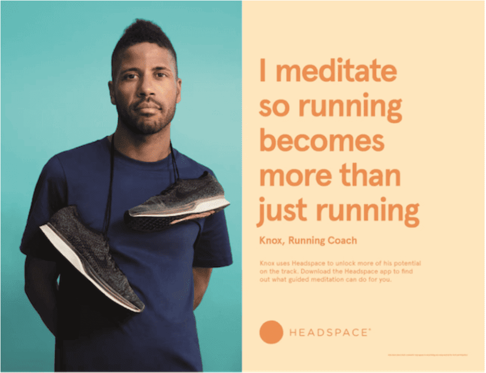 Headspace - testimonial advertising