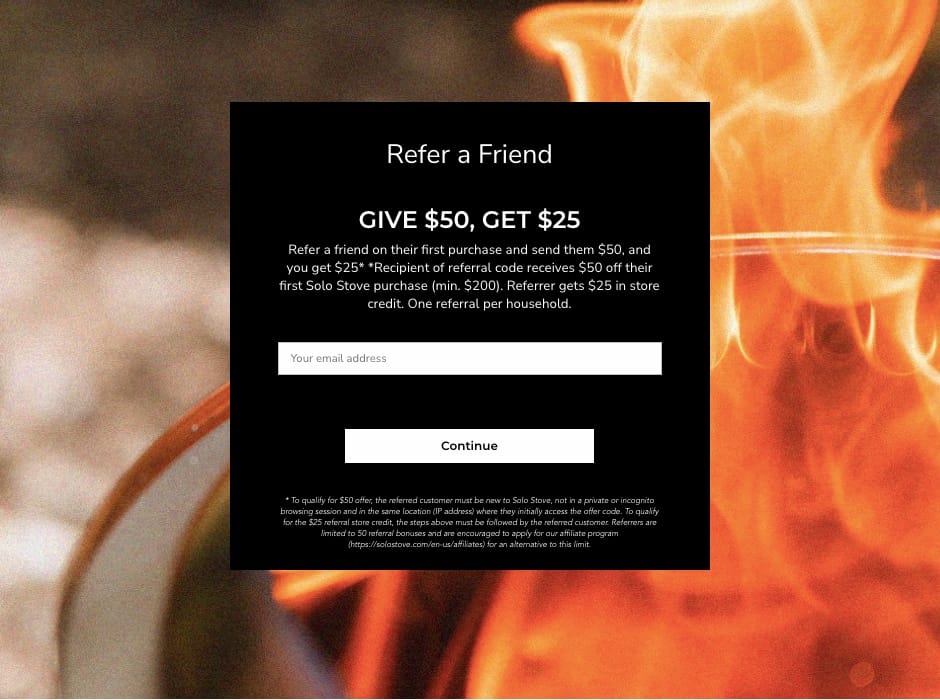 start a referral campaign