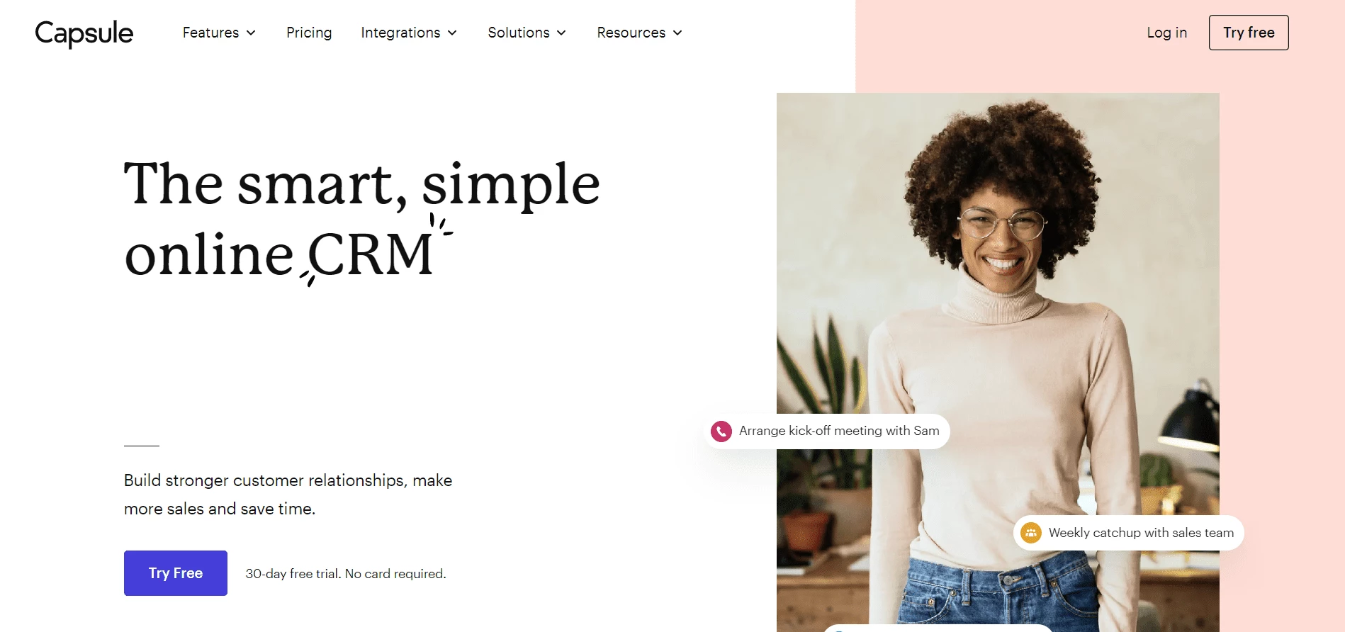 Insightly alternatives: capsule crm homepage