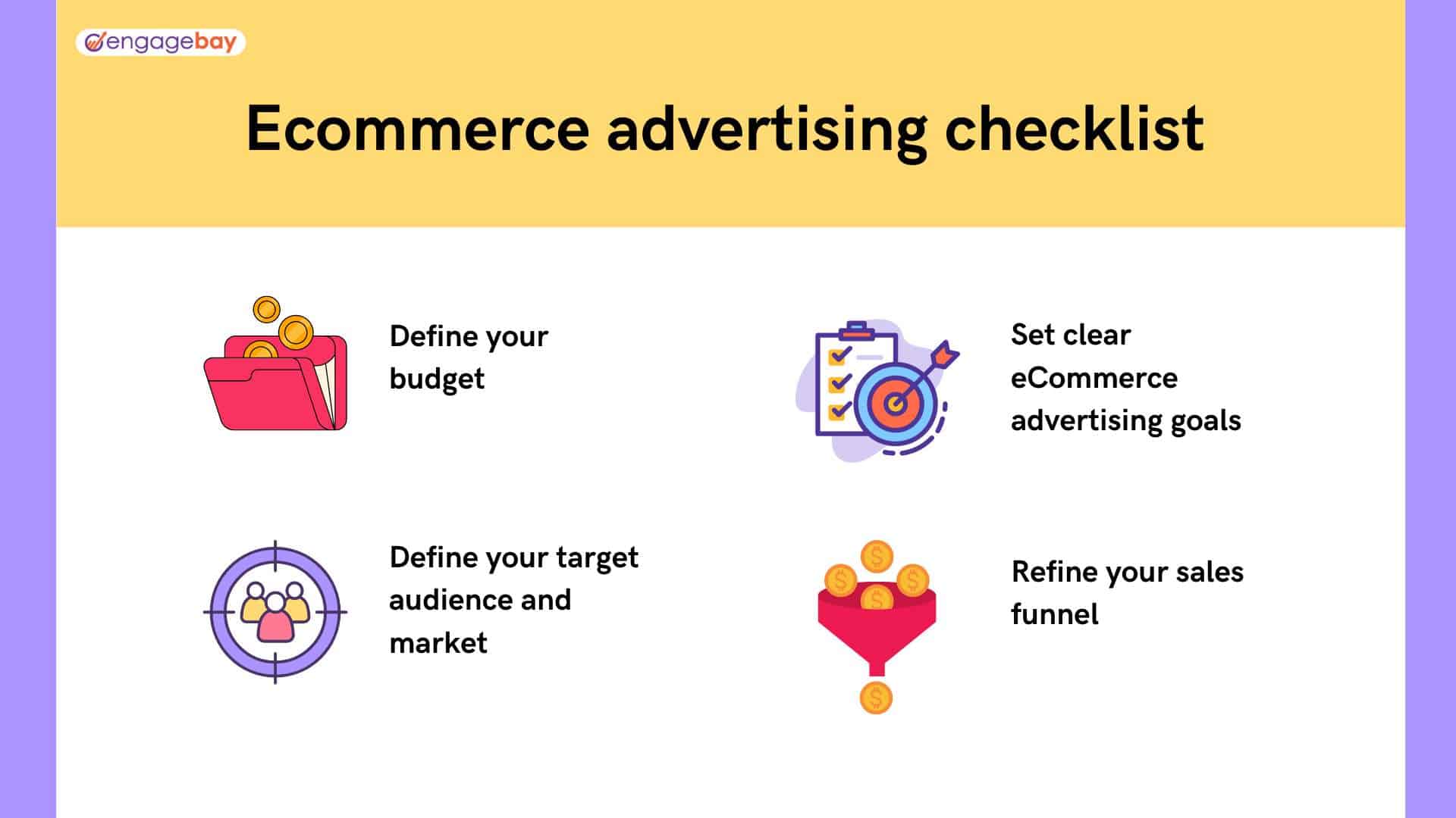 Ecommerce advertising checklist