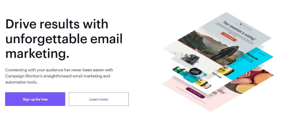 Campaign Monitor - an email software