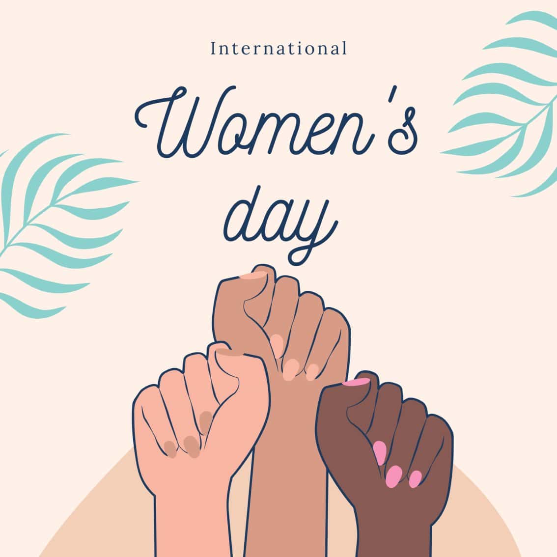 graphic image representing international women's day