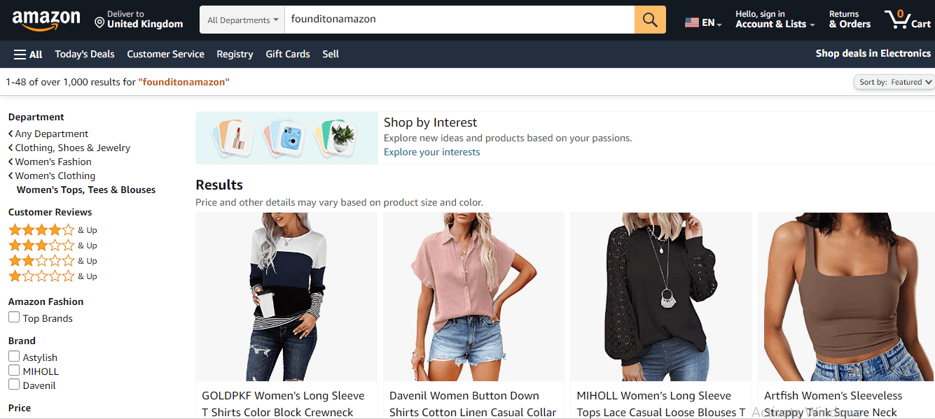 How to find an Amazon Influencer