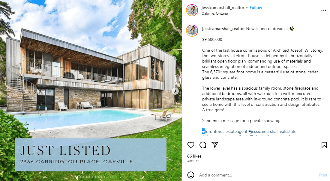 Instagram real estate post ideas