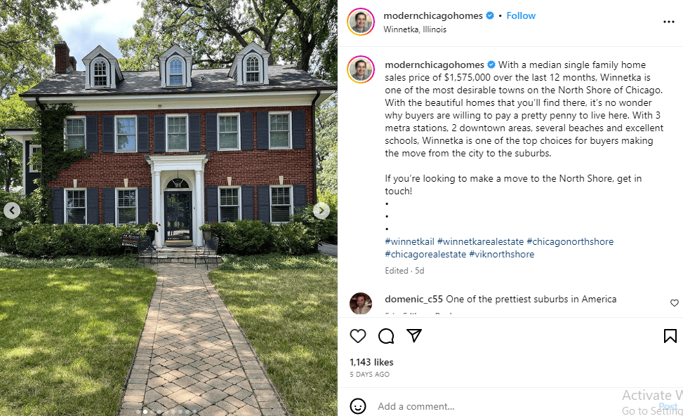 Instagram real estate post ideas