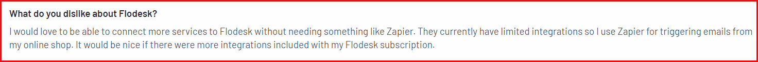 flodesk integration review