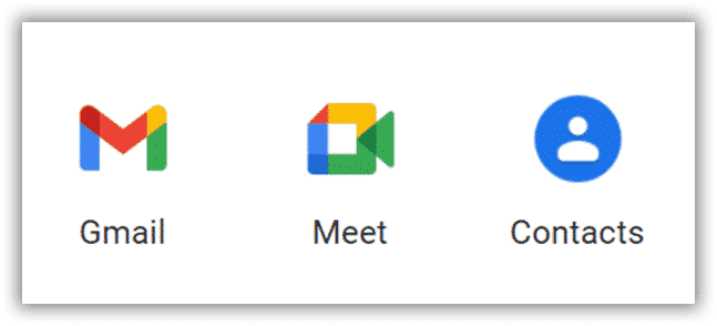 Gmail contacts and Google contacts icons