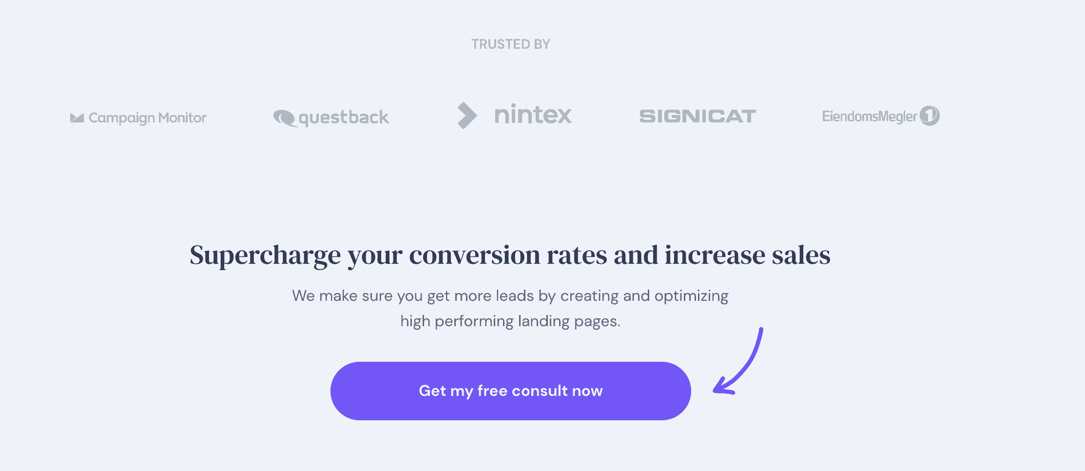 Conversionlab landing page example