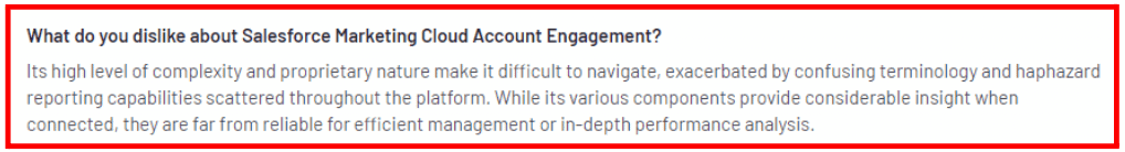 Salesforce’s cons
