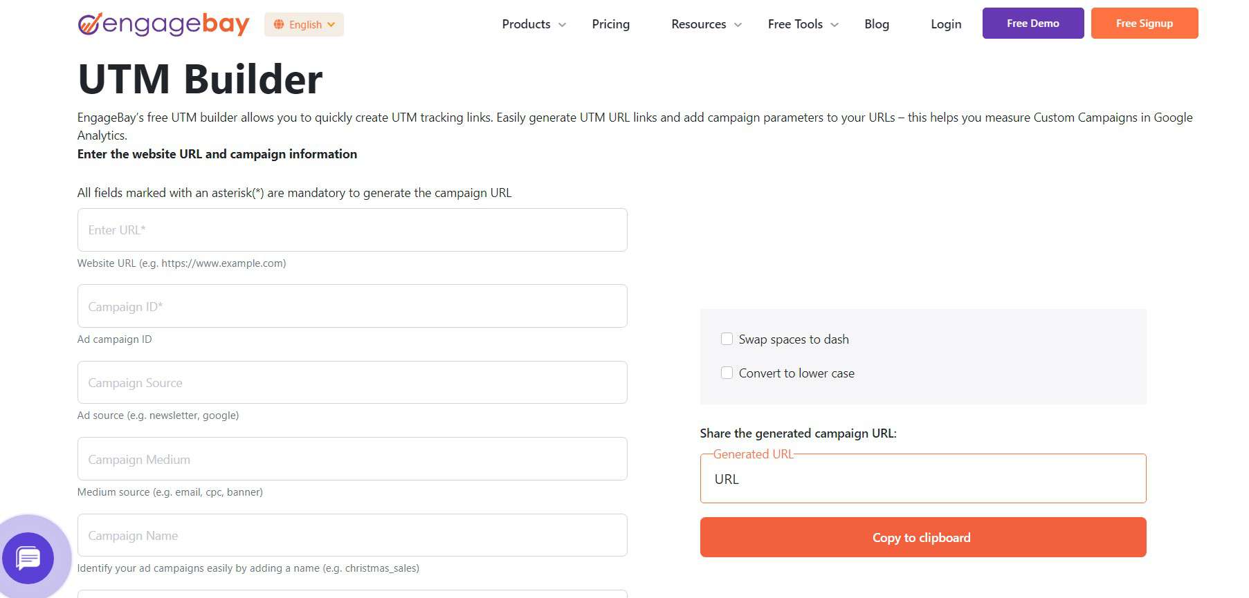 EngageBay UTM Builder