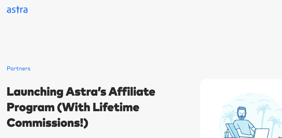 Astra SaaS affiliate program
