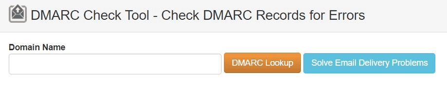 MxToolbox DMARC check