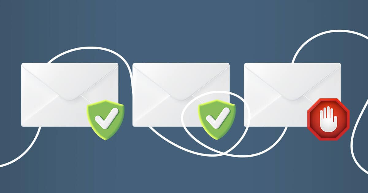 Email authentication graphic by Selzy