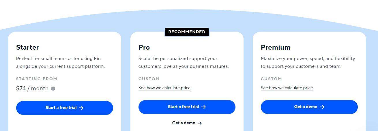 Intercom pricing